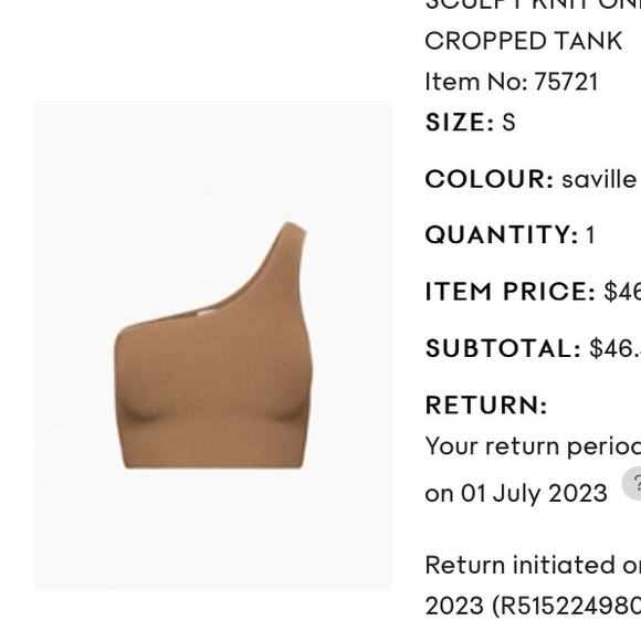 Aritzia one shoulder top - Picture 2 of 2